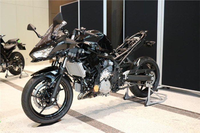 Kawasaki hybrid motorcycle prototype unveiled
